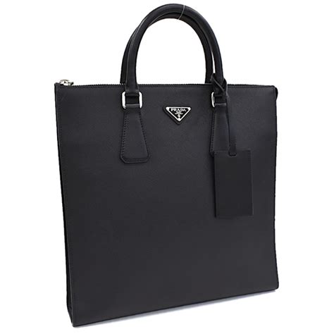 prada portadocumenti saffiano travel|PRADA Saffiano Travel Tote Black 1479898 .